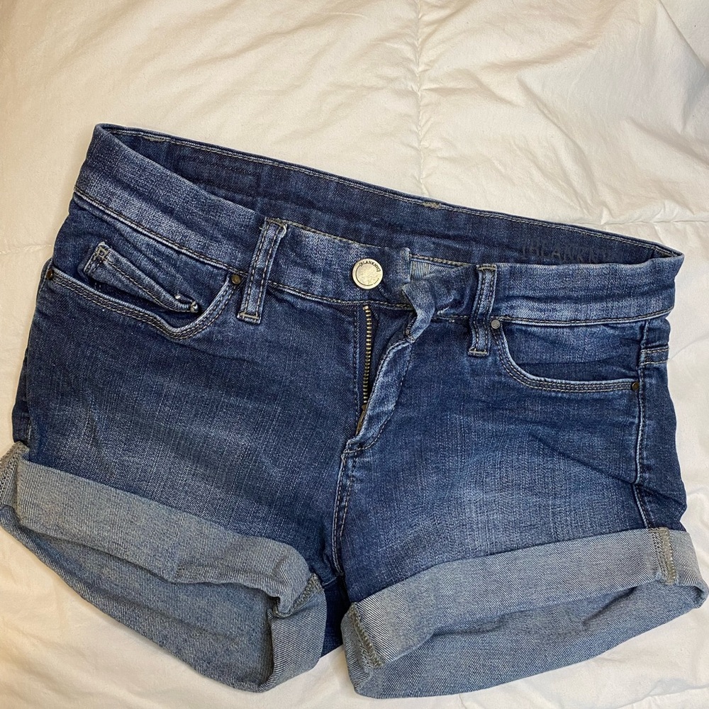 Blank cuff Jean shorts